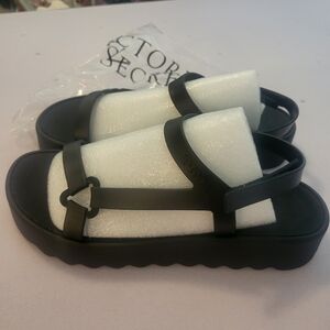 NWT PINK Black Sandals with Cute Details